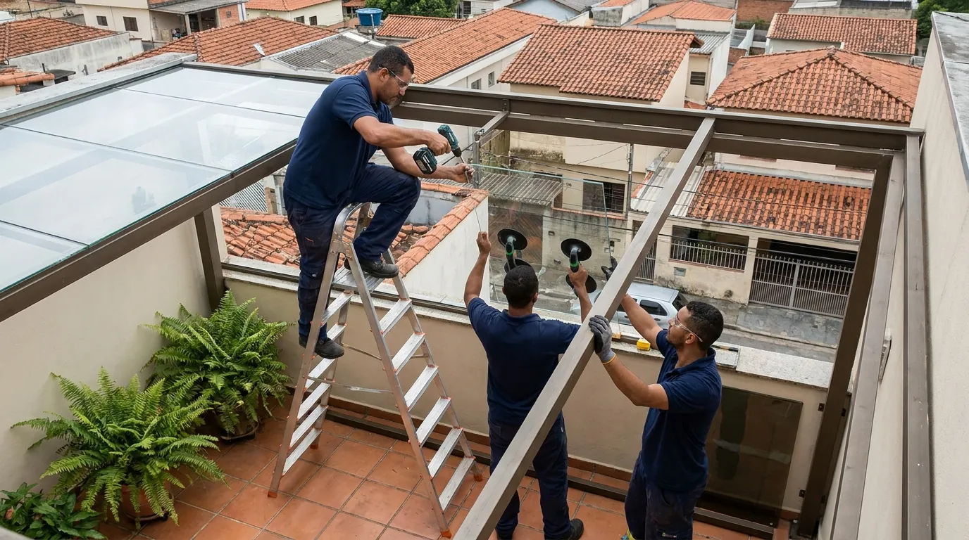 Área Gourmet com Alumínio